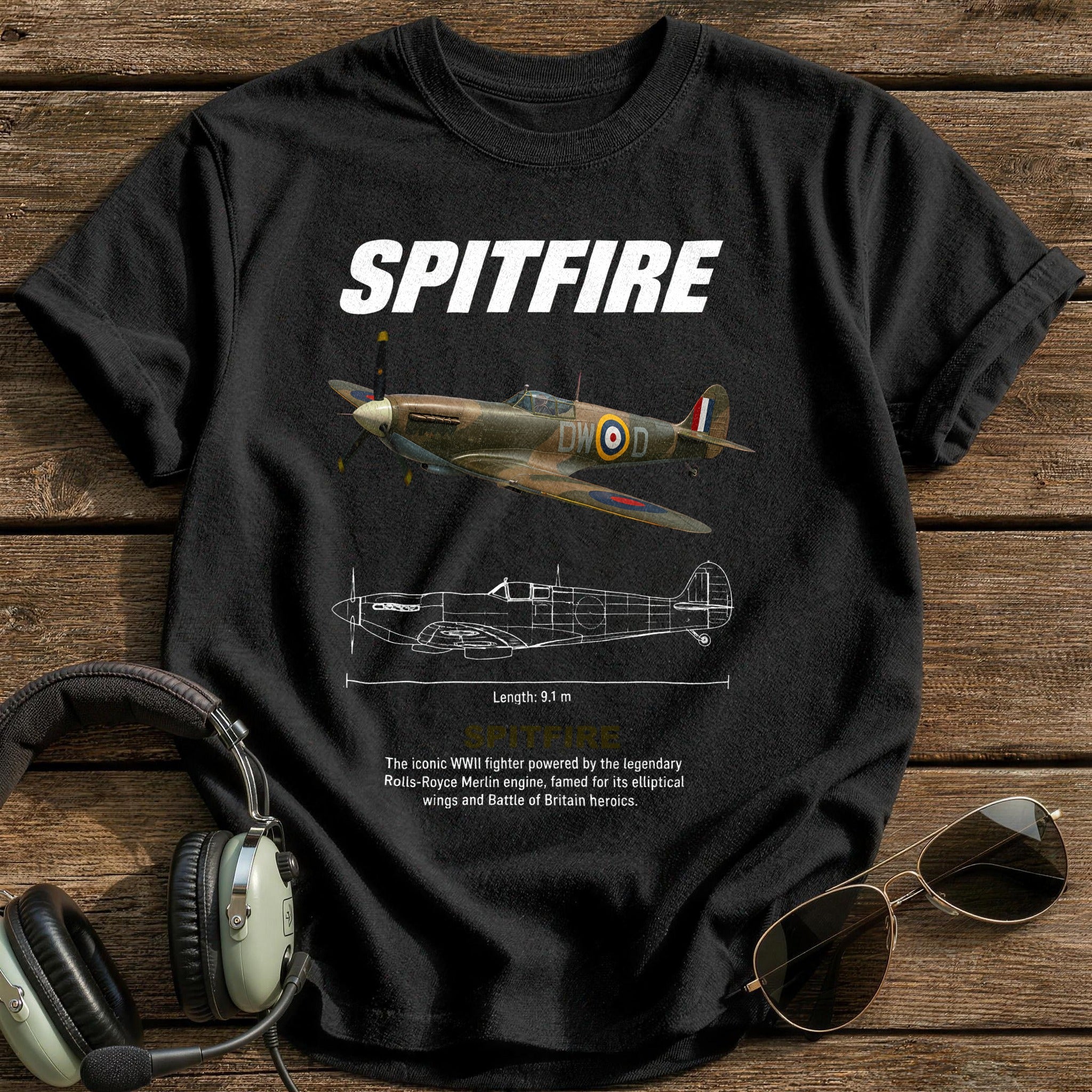 Spitfire 92 T-Shirt - Black