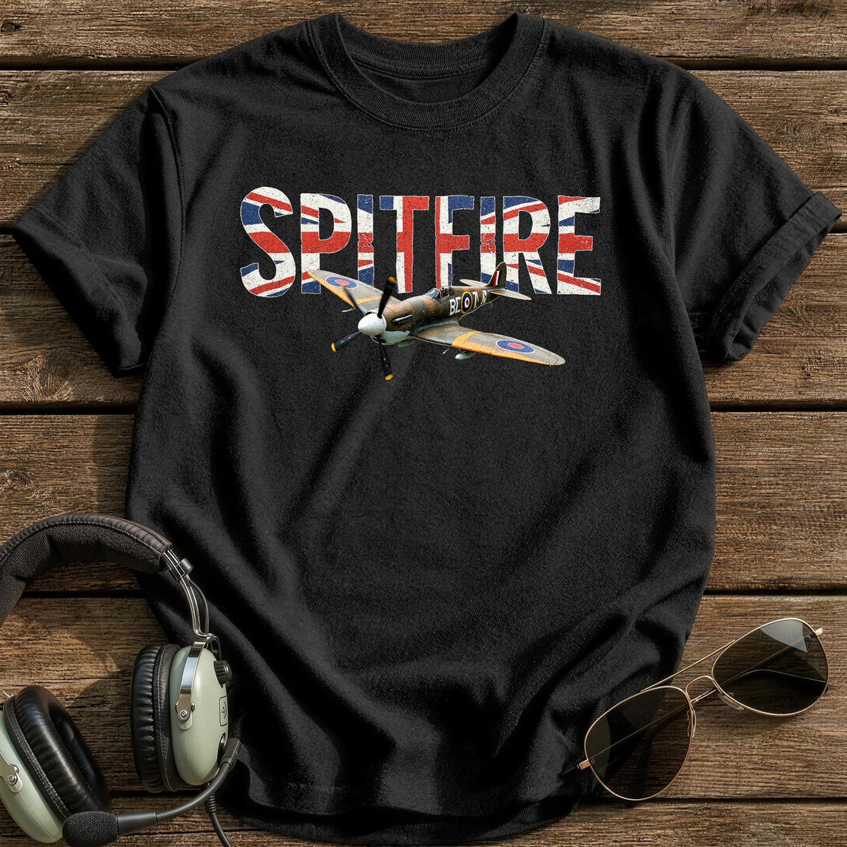 Spitfire Union Jack T-Shirt - Black