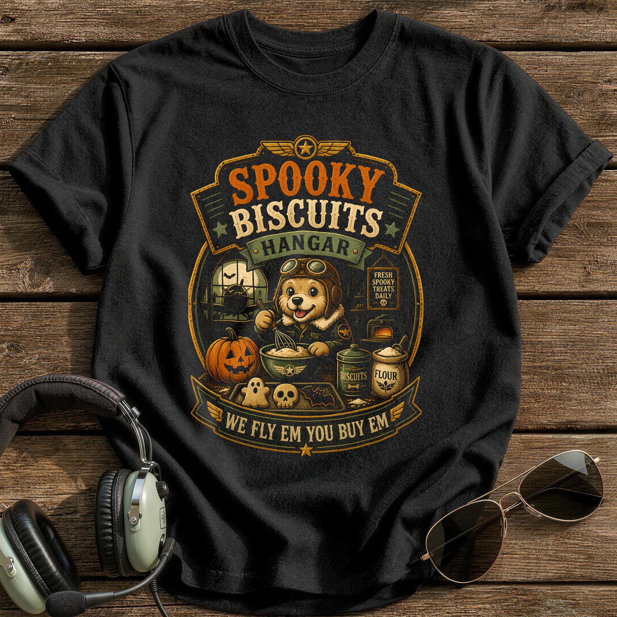 Spooky Biscuits Hangar 69 - Black