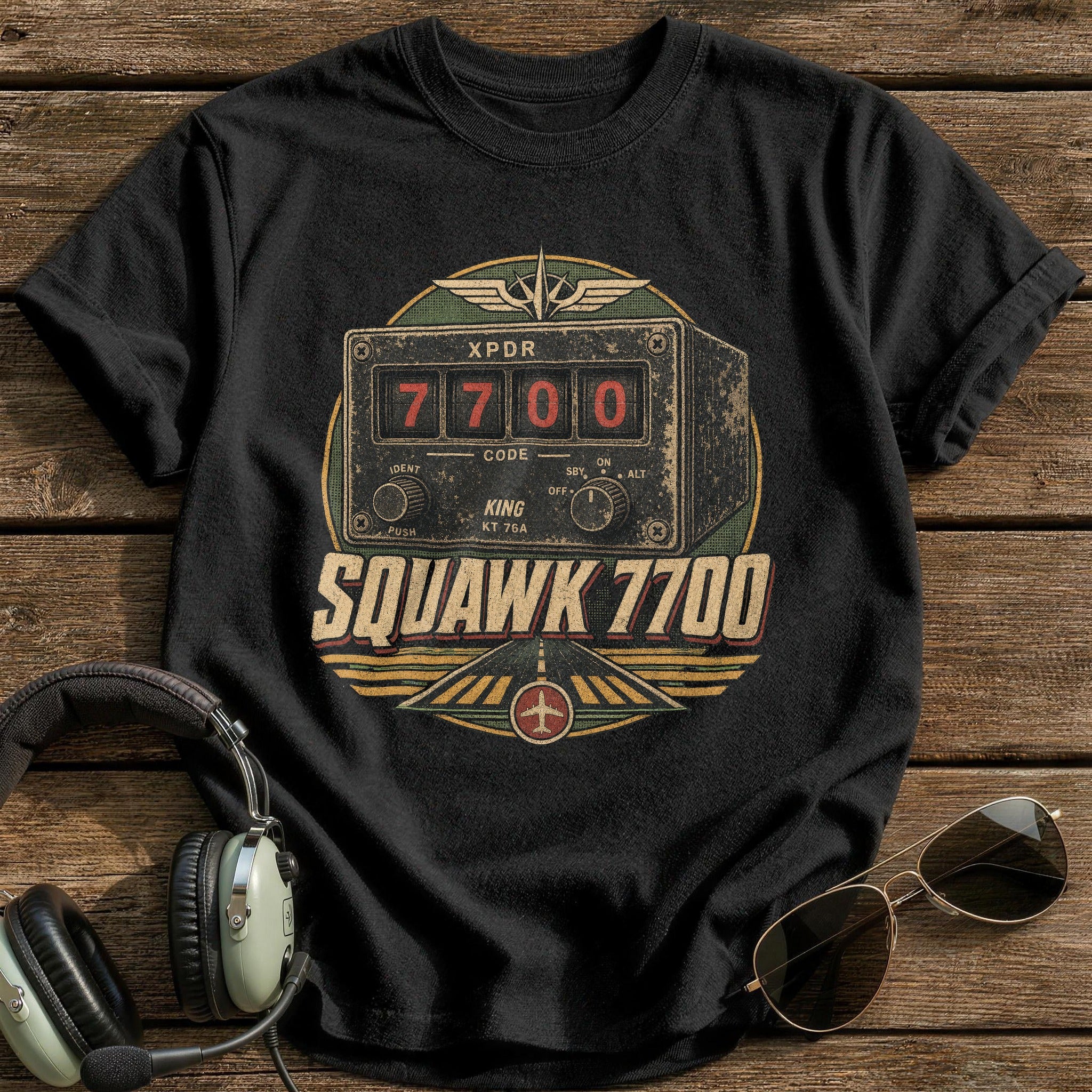 Squawk 7700 T-Shirt - Black