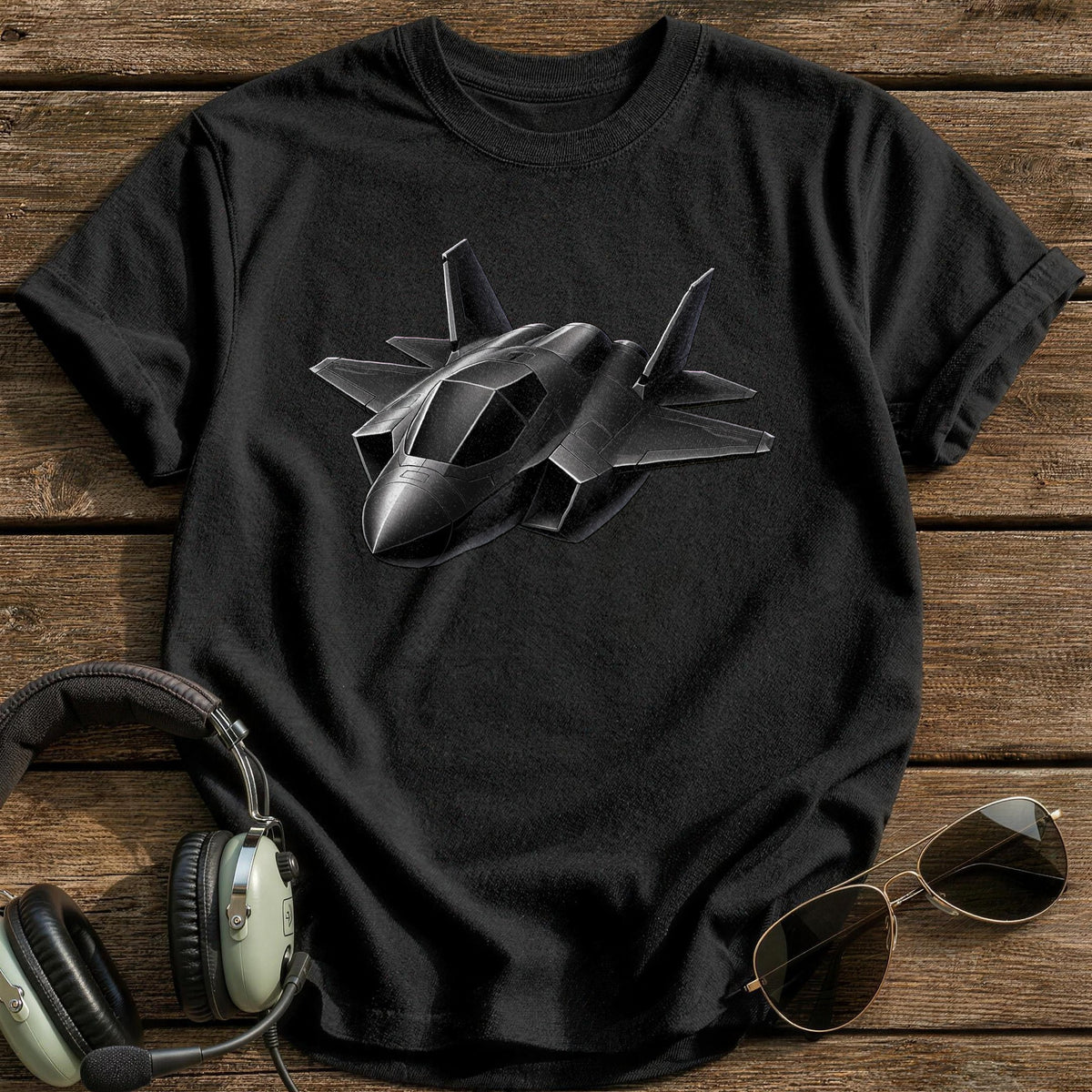 Stealth Fighter 41 T-Shirt - Black