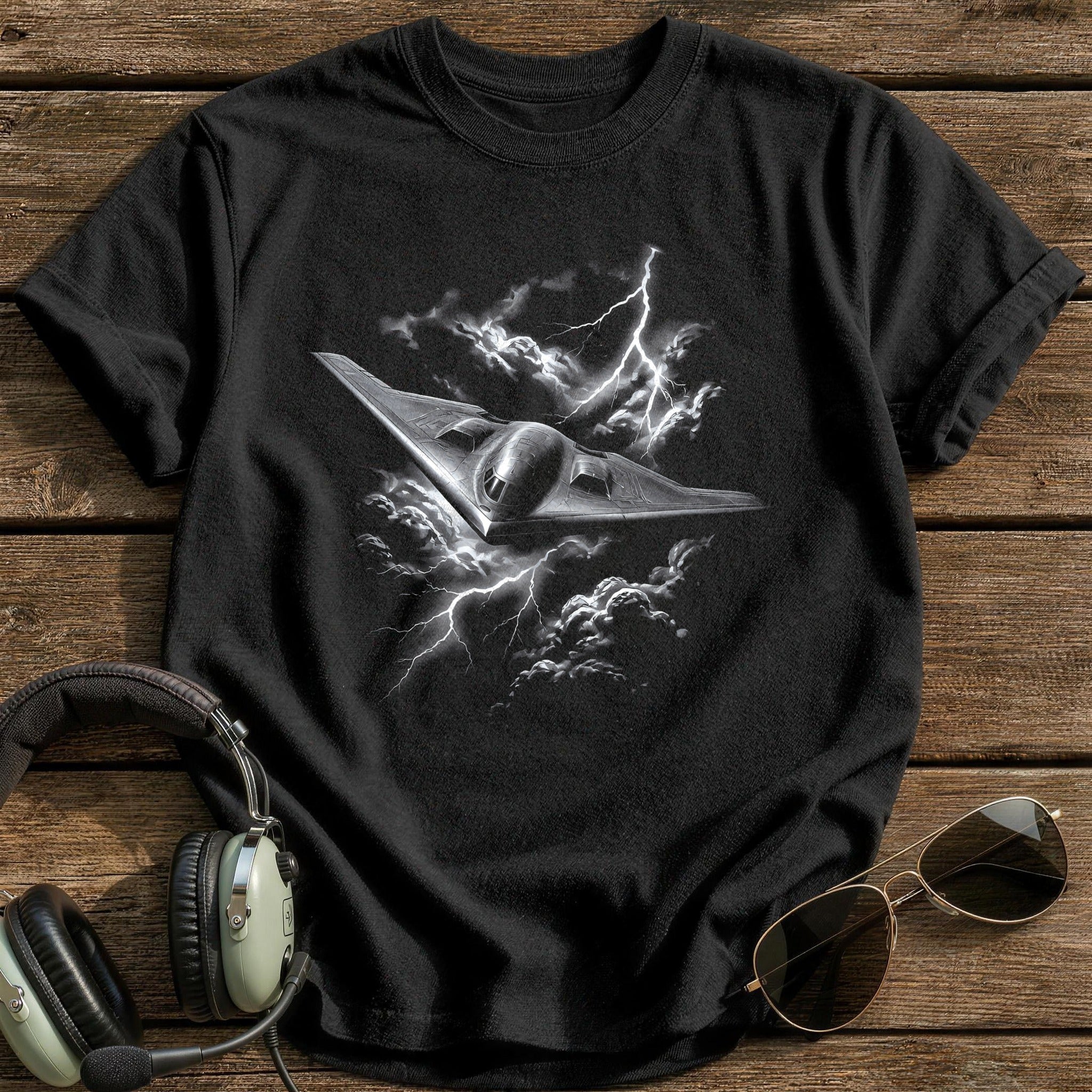Stealth Lightning T-Shirt - Black