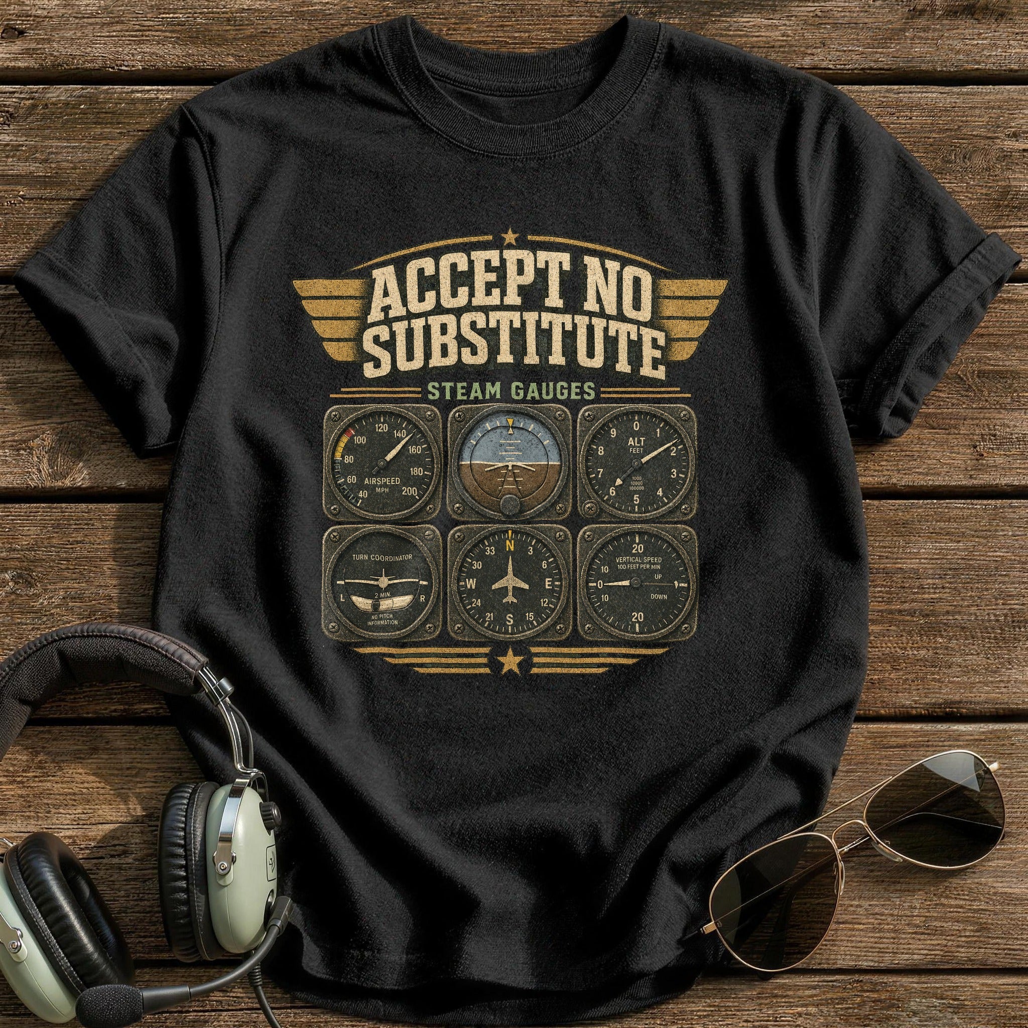 Steam Gauge Fluency T-Shirt - Black