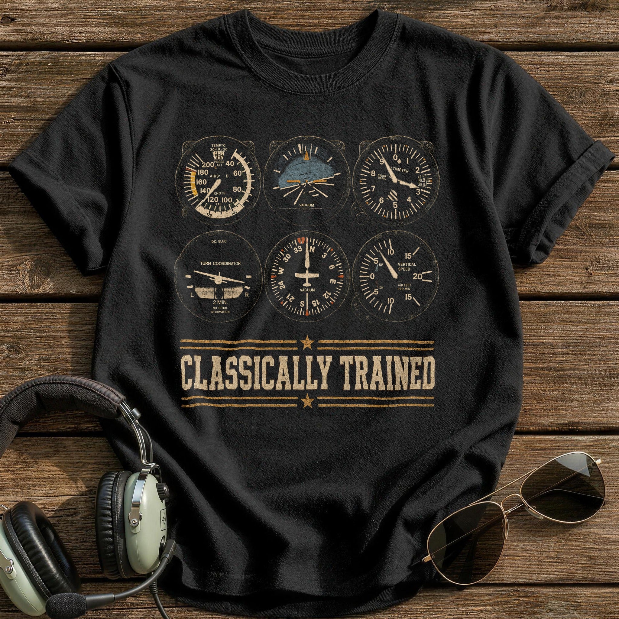 Steam Gauge Heritage T-Shirt - Black