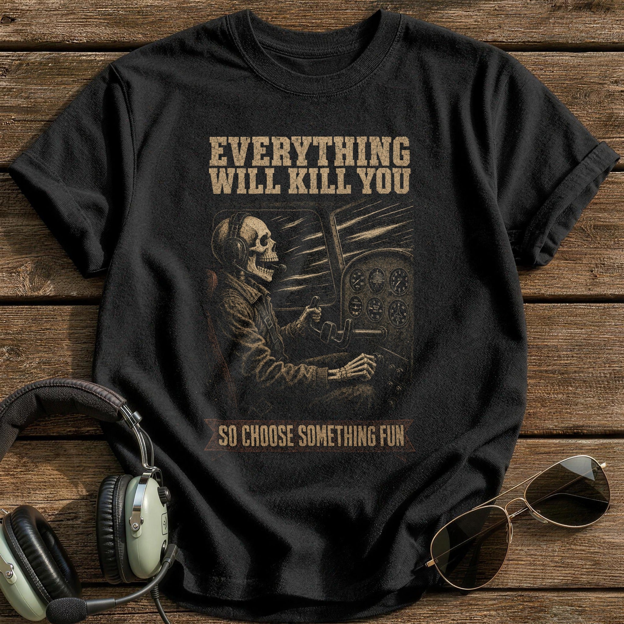 Stick & Rudder Philosophy T-Shirt - Black