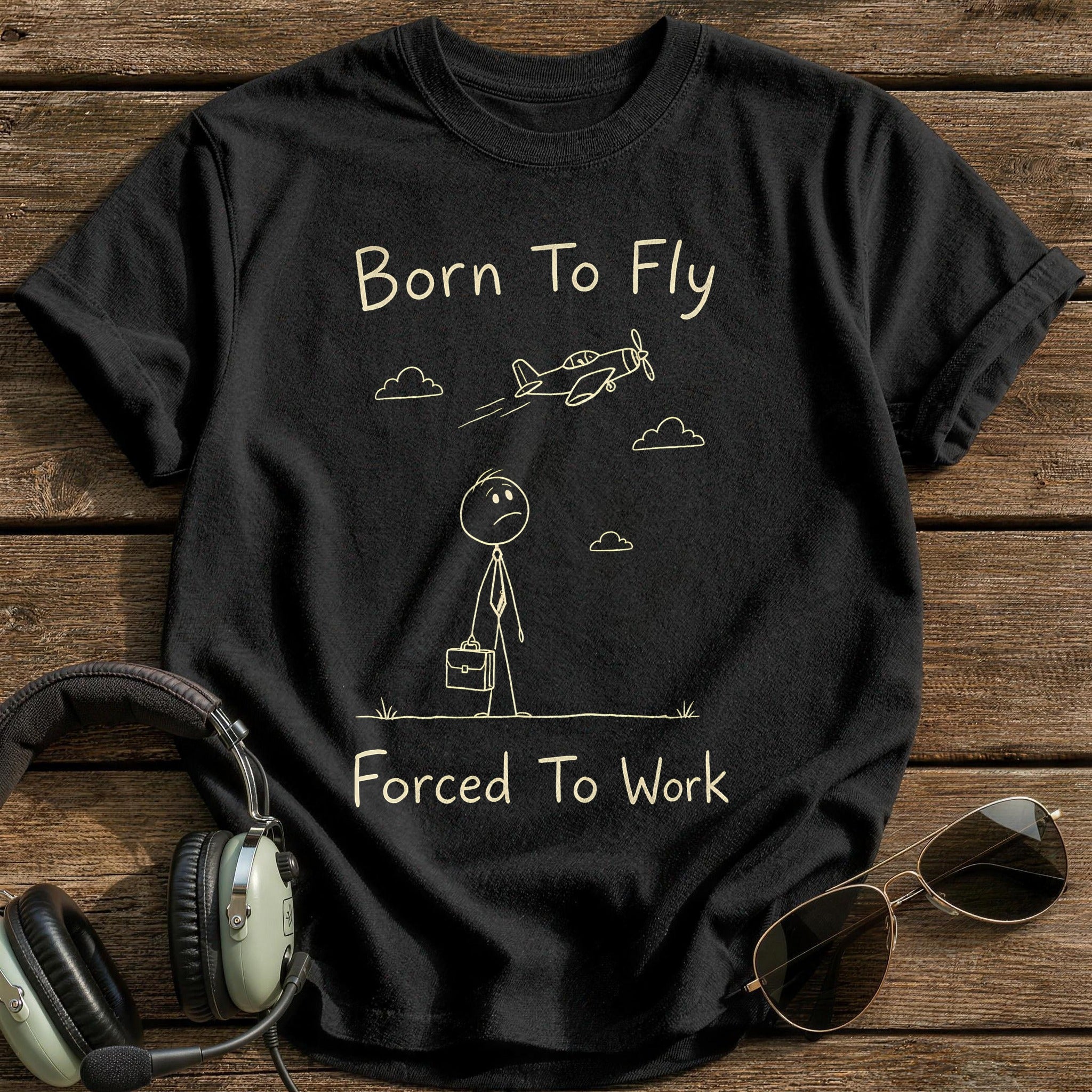 Stickman Tie Looking Up 88 - Black