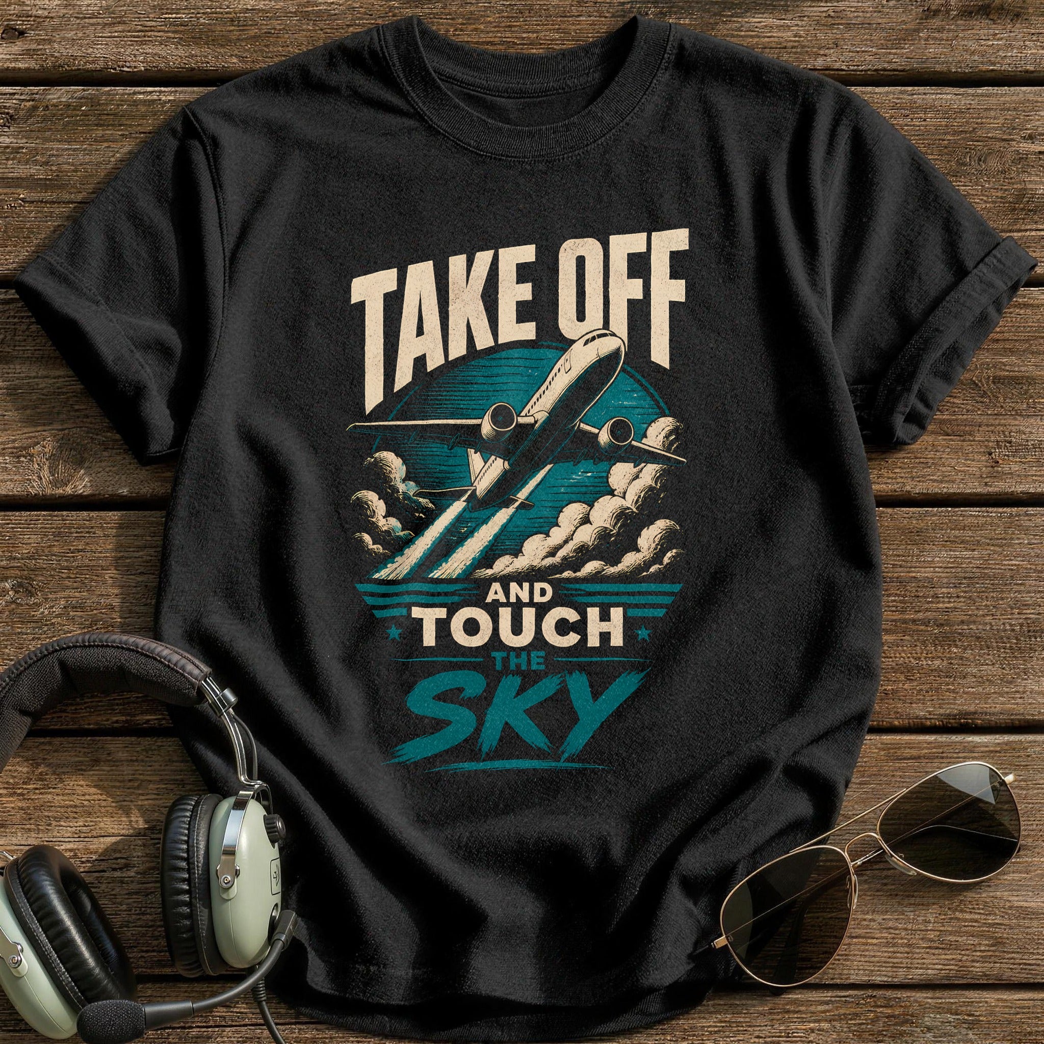 Take Off Touch Sky 41 T-Shirt - Black