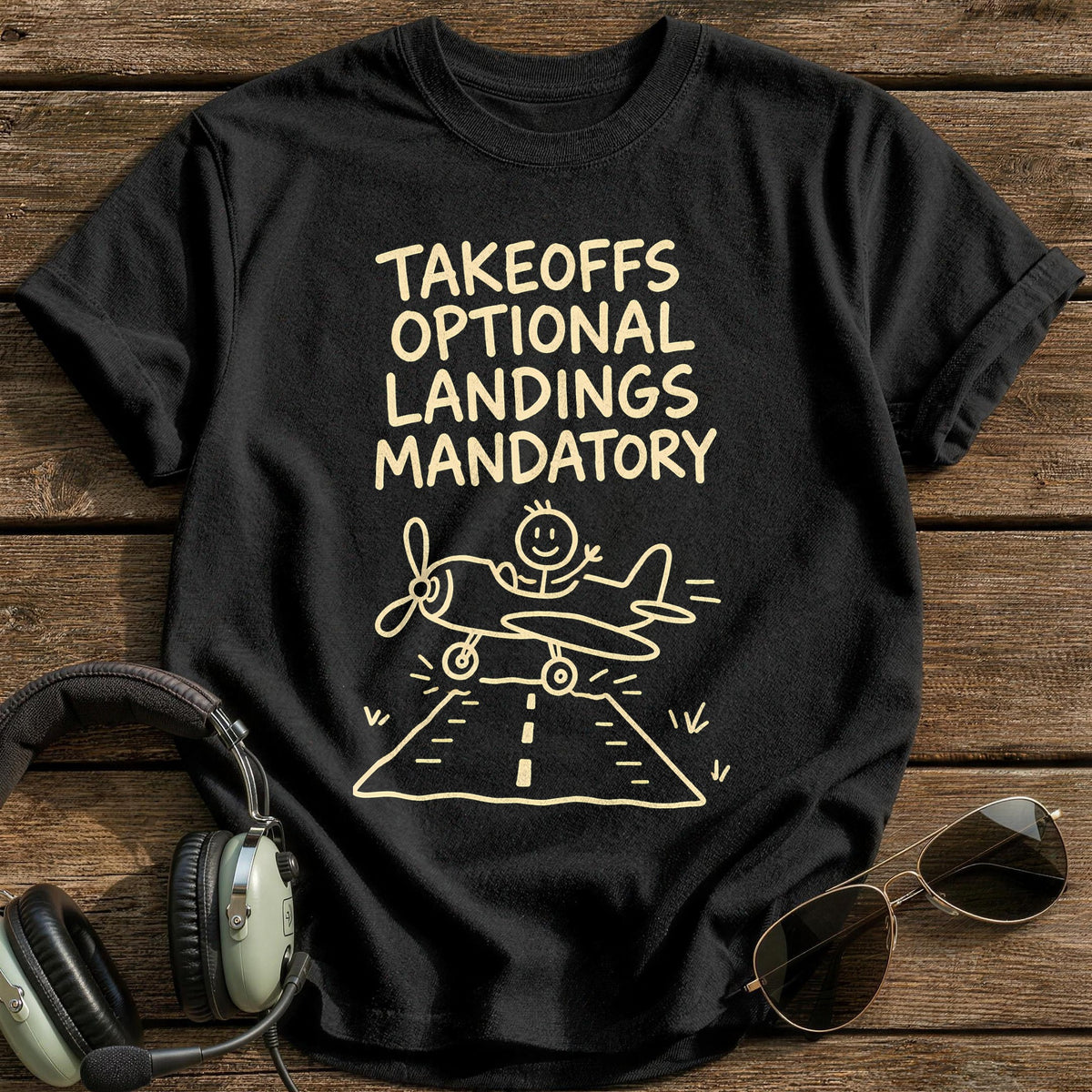 Takeoffs Optional 46 T-Shirt - Black