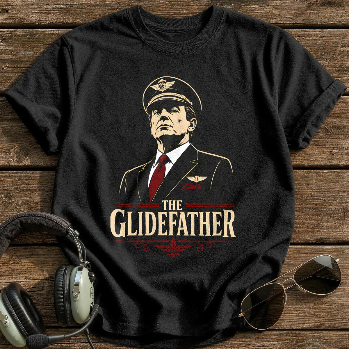 The Glidefather T-Shirt - Black