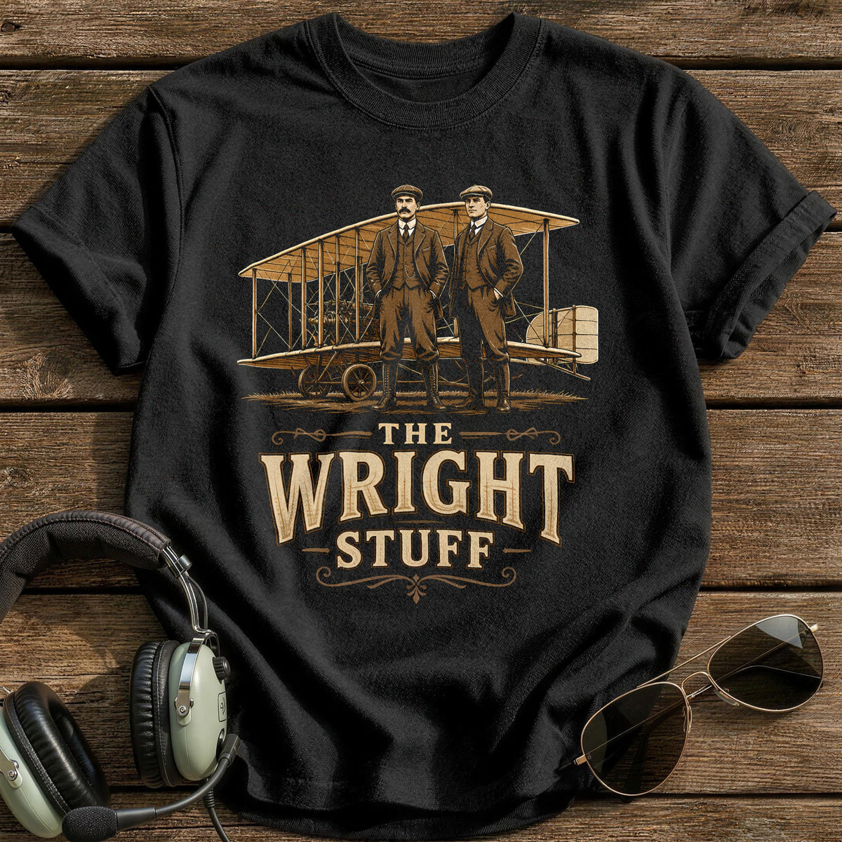 The Wright Stuff T-Shirt - Black