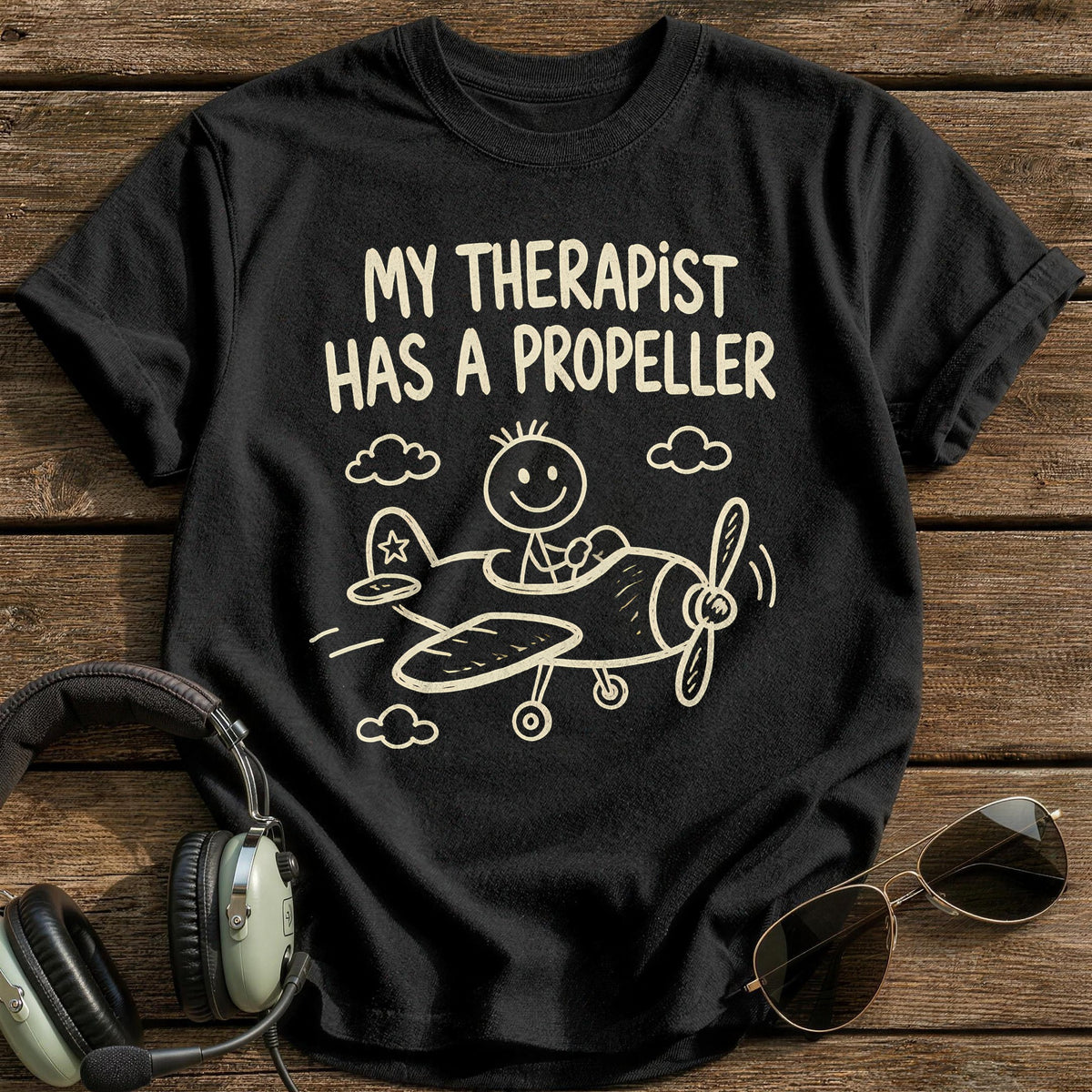 Therapist Propeller 88 T-Shirt - Black