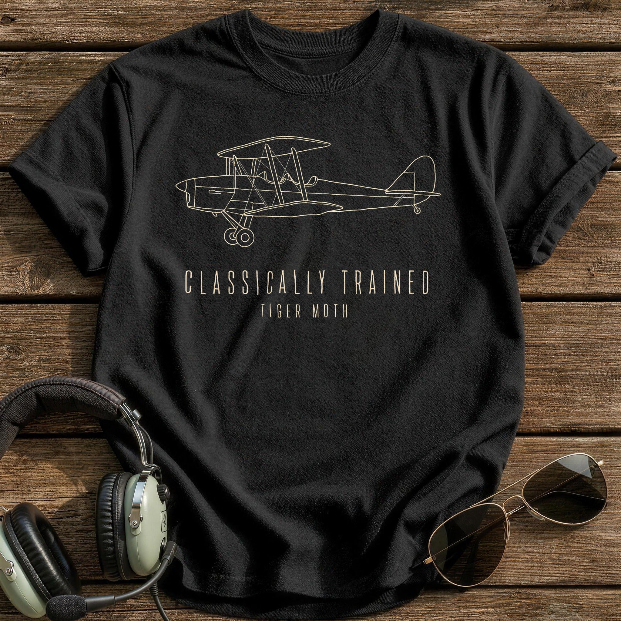 Tiger Moth Tradition T-Shirt - Black