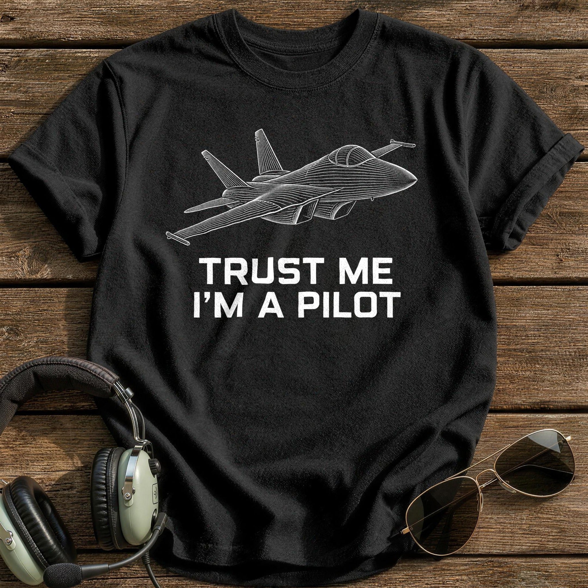 Trust Me Pilot 83 T-Shirt - Black