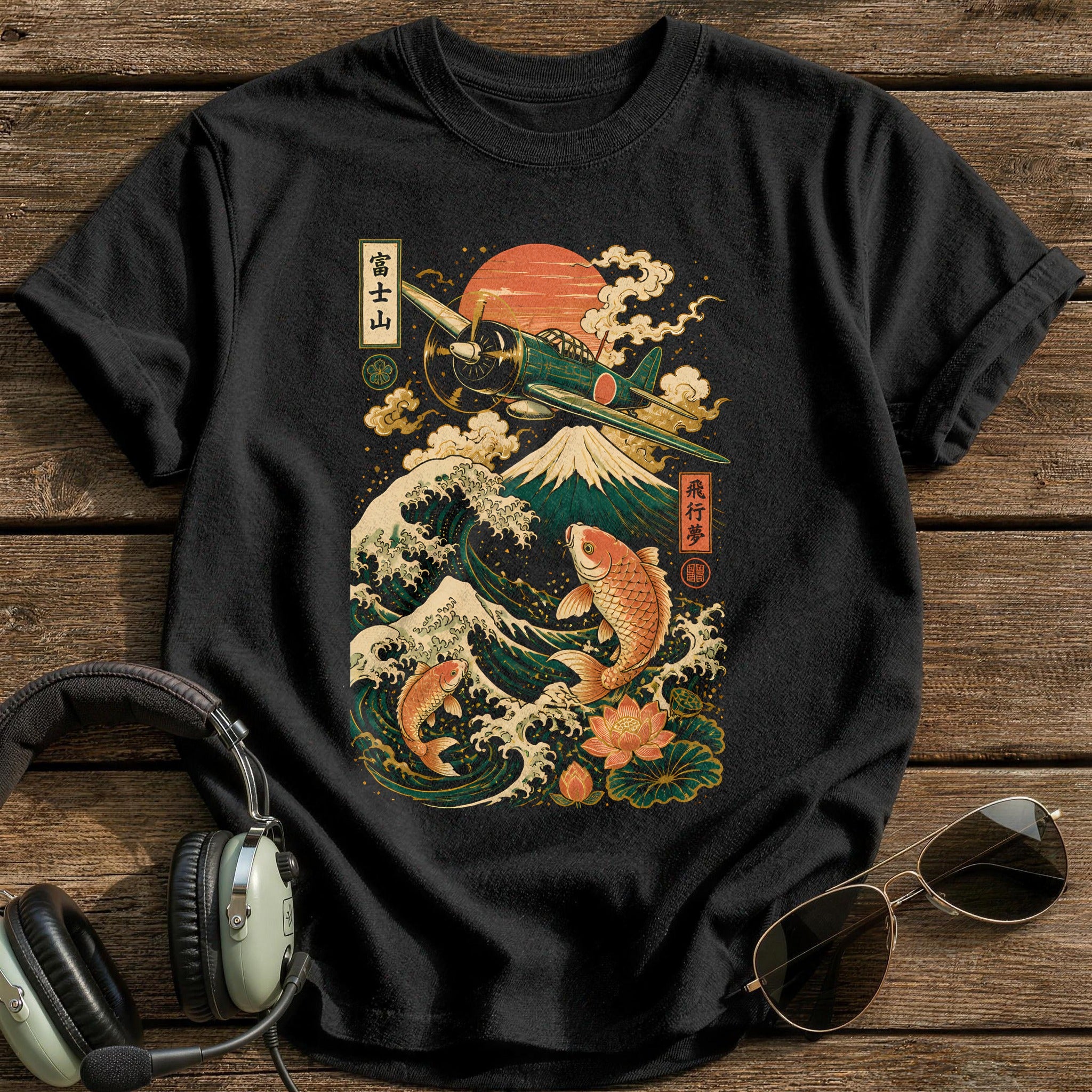 Ukiyo-e Skies - Black