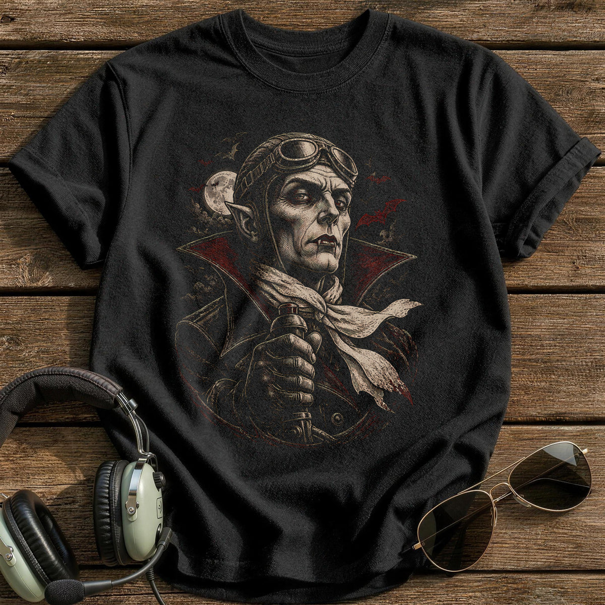 Vampire Etched 98 T-Shirt - Black