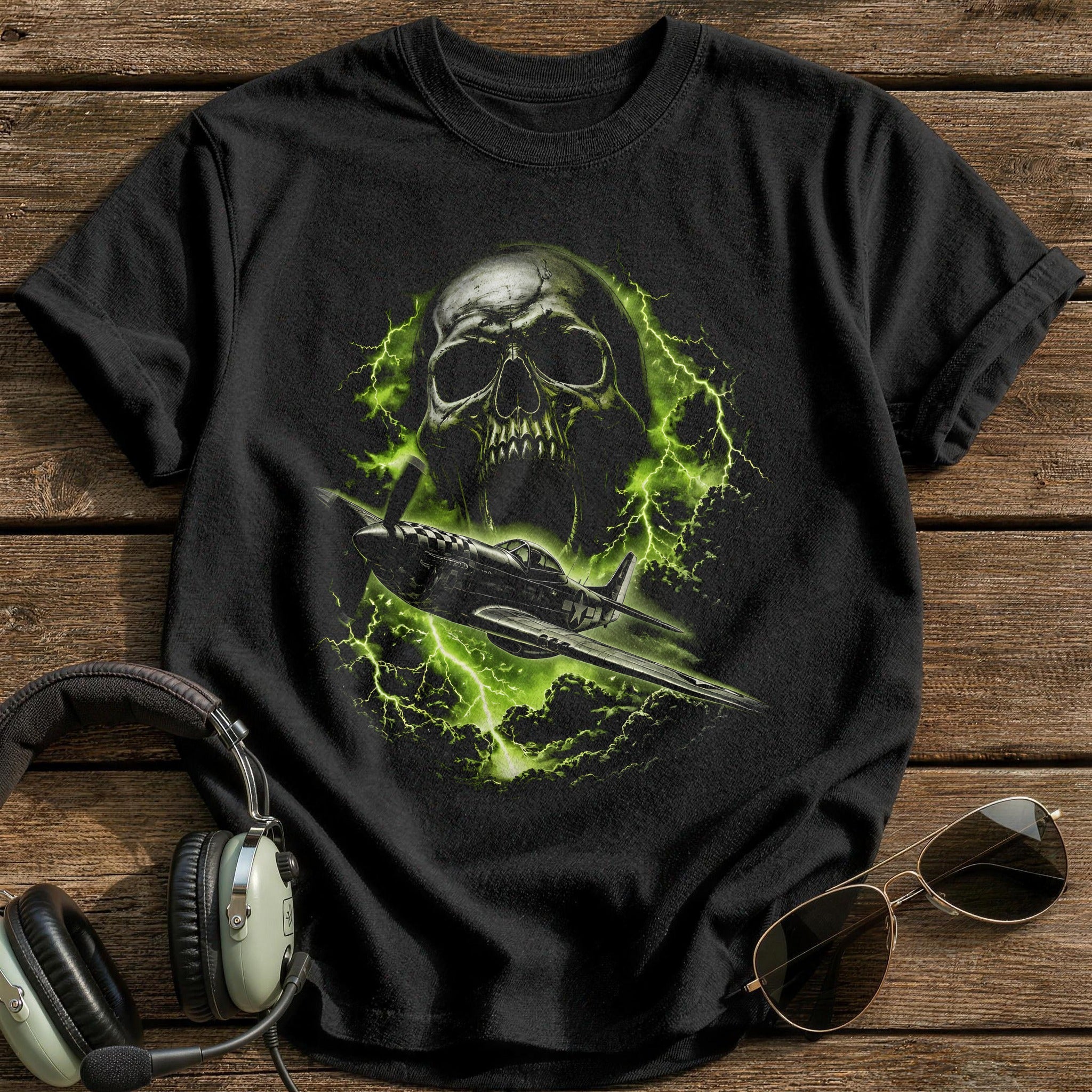 Warplane Screaming Skull 93 - Black