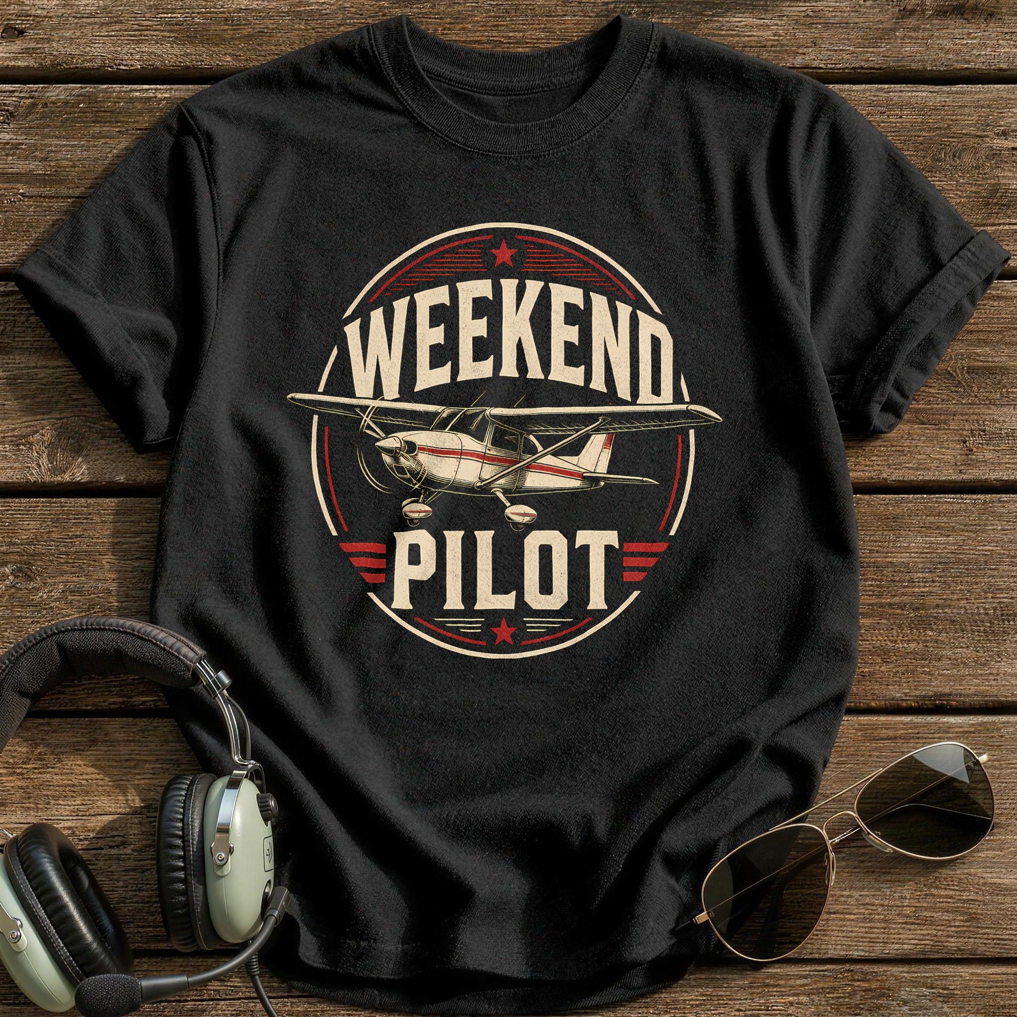 Weekend Pilot T-Shirt - Black