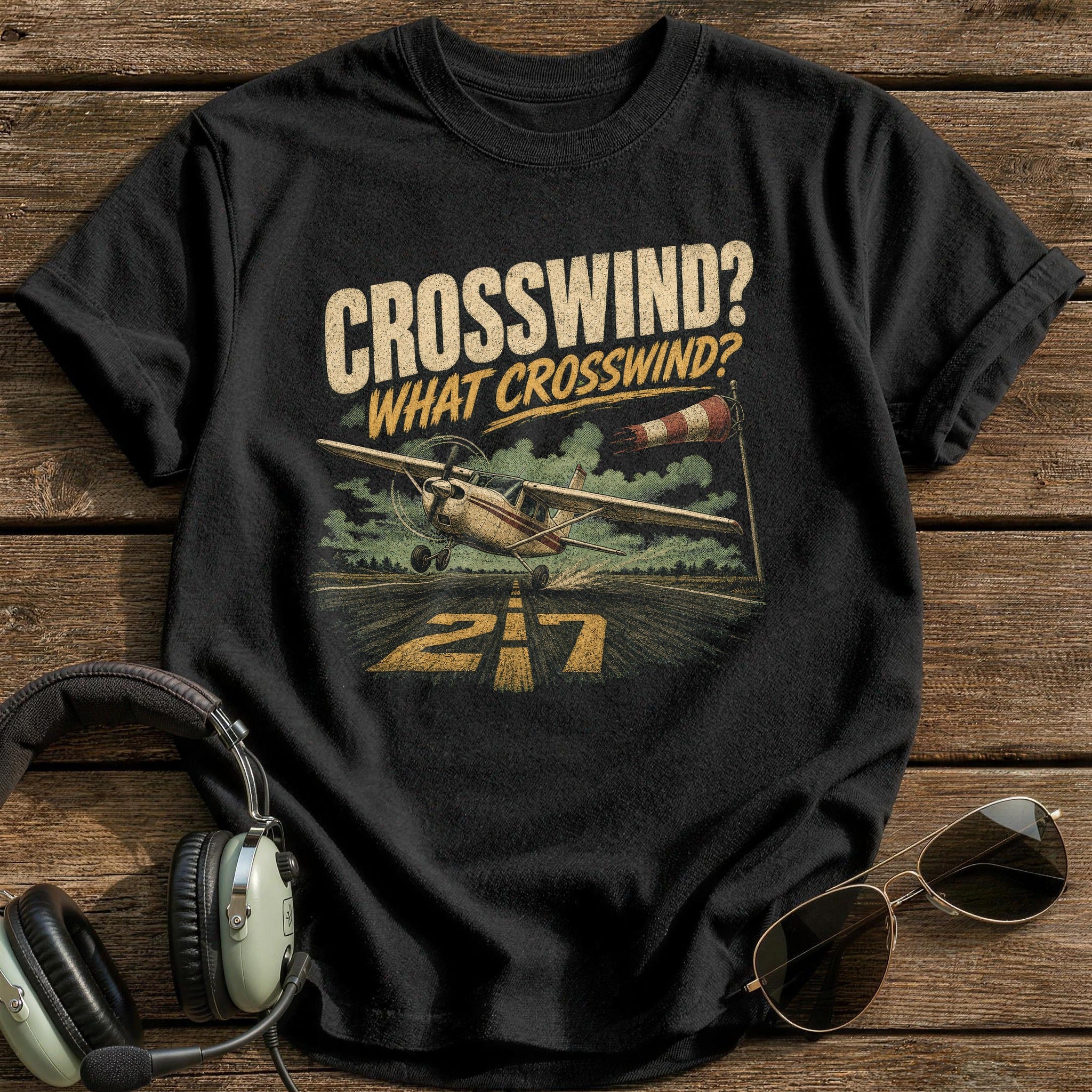 What Crosswind? T-Shirt - Black