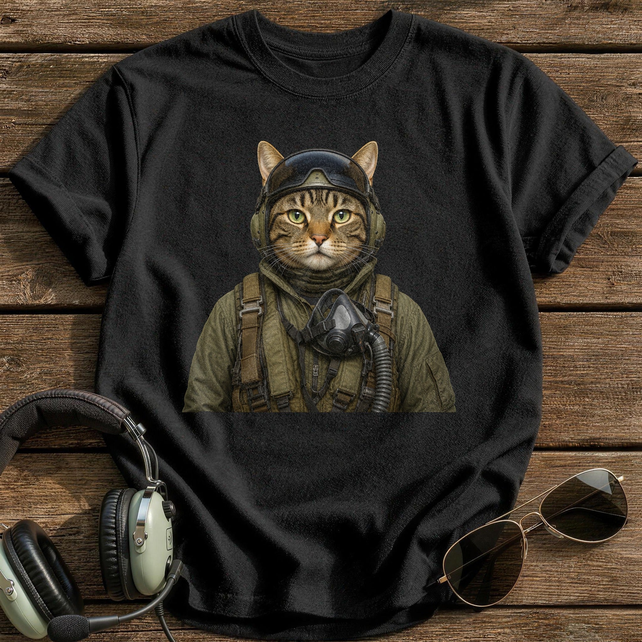 Whiskers & Wings T-Shirt - Black