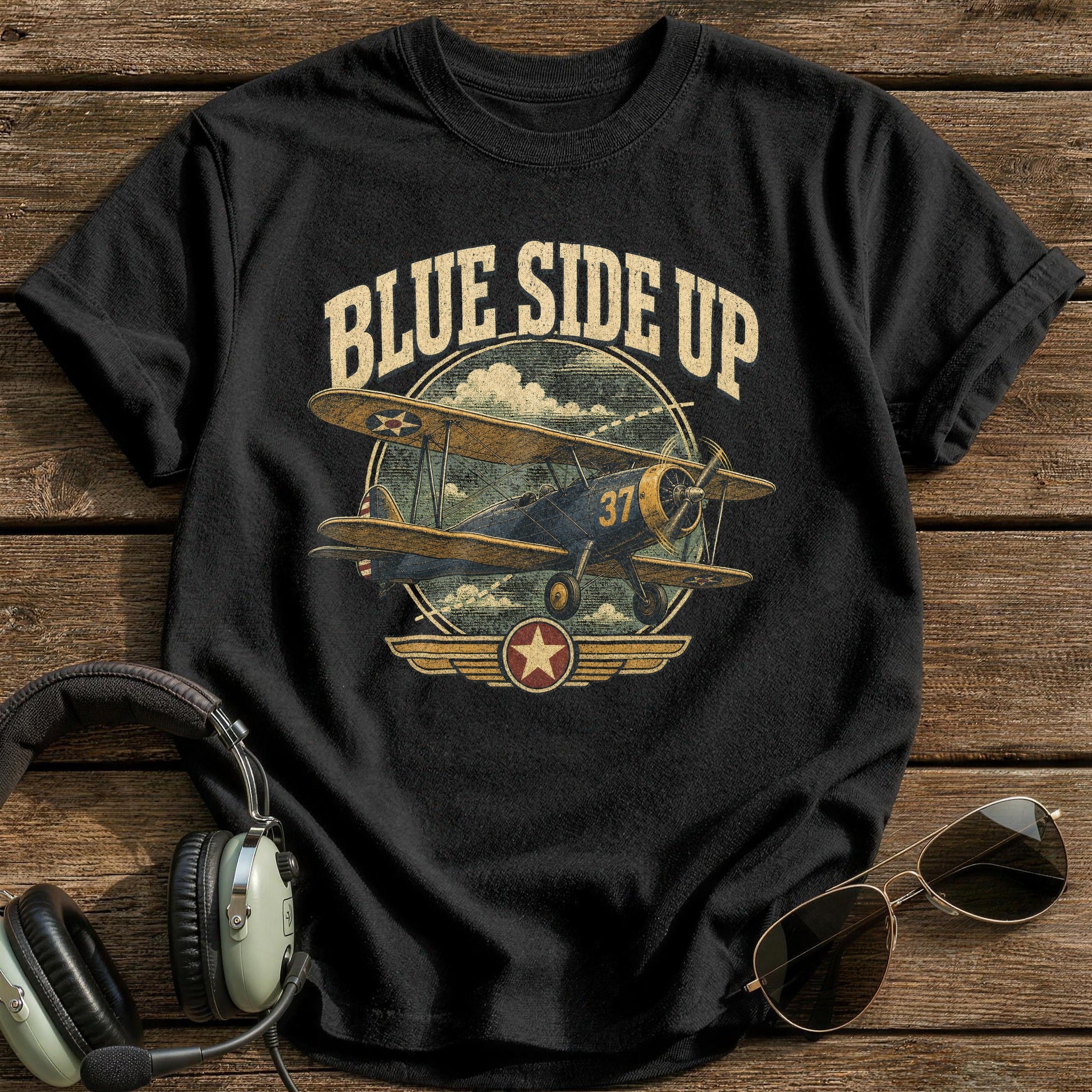 Wings and Whiskey T-Shirt - Black