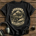 Woodcut Biplane 88 - Black