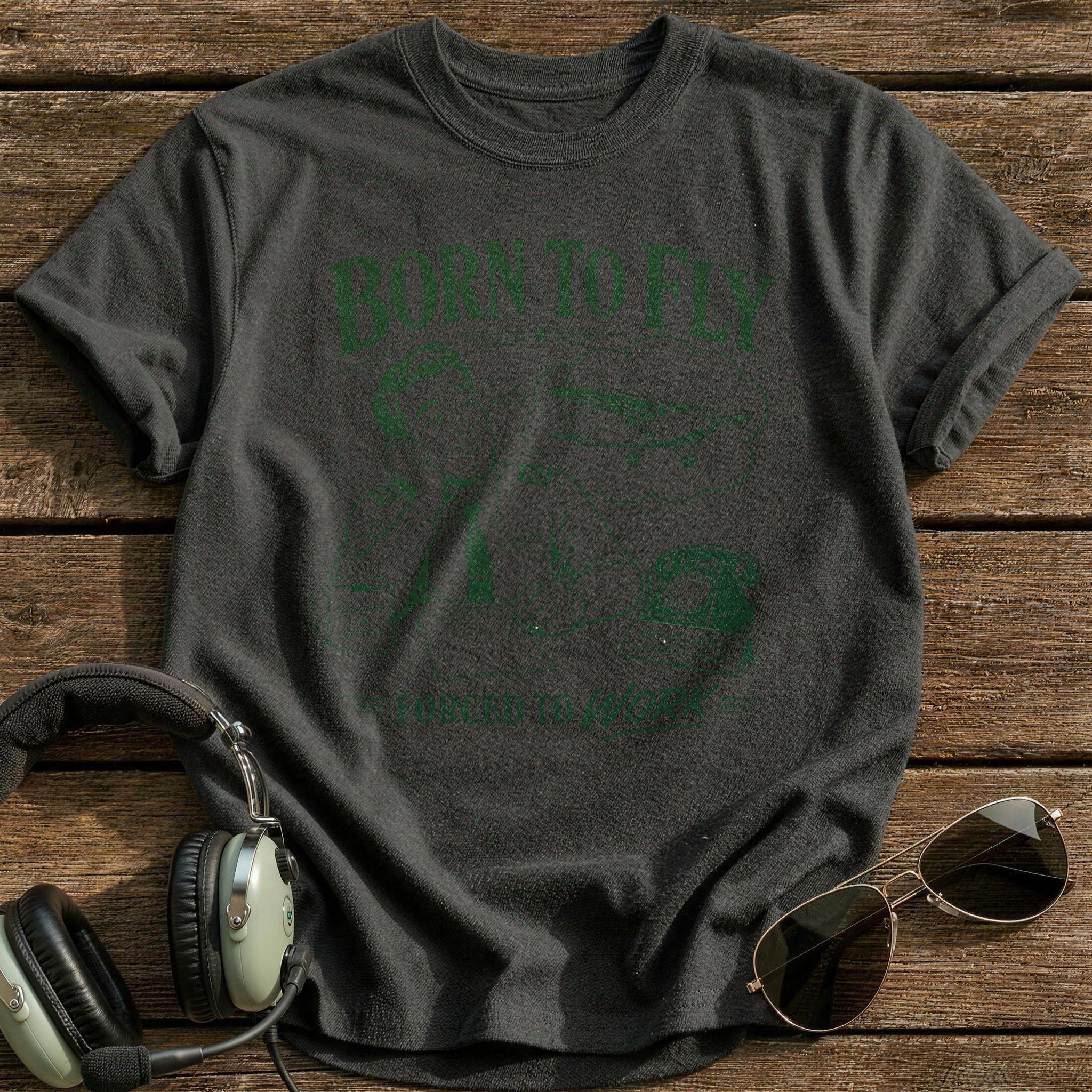 Born to Fly T-Shirt - Charcoal