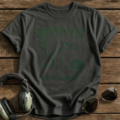 Born to Fly T-Shirt - Charcoal
