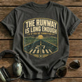 The Runway is Long Enough T-Shirt - Charcoal