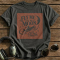 Fly Me to the Moon T-Shirt - Charcoal