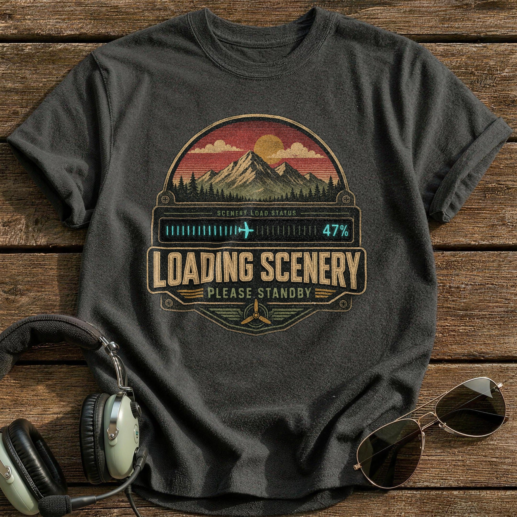 Loading Scenery T-Shirt - Charcoal