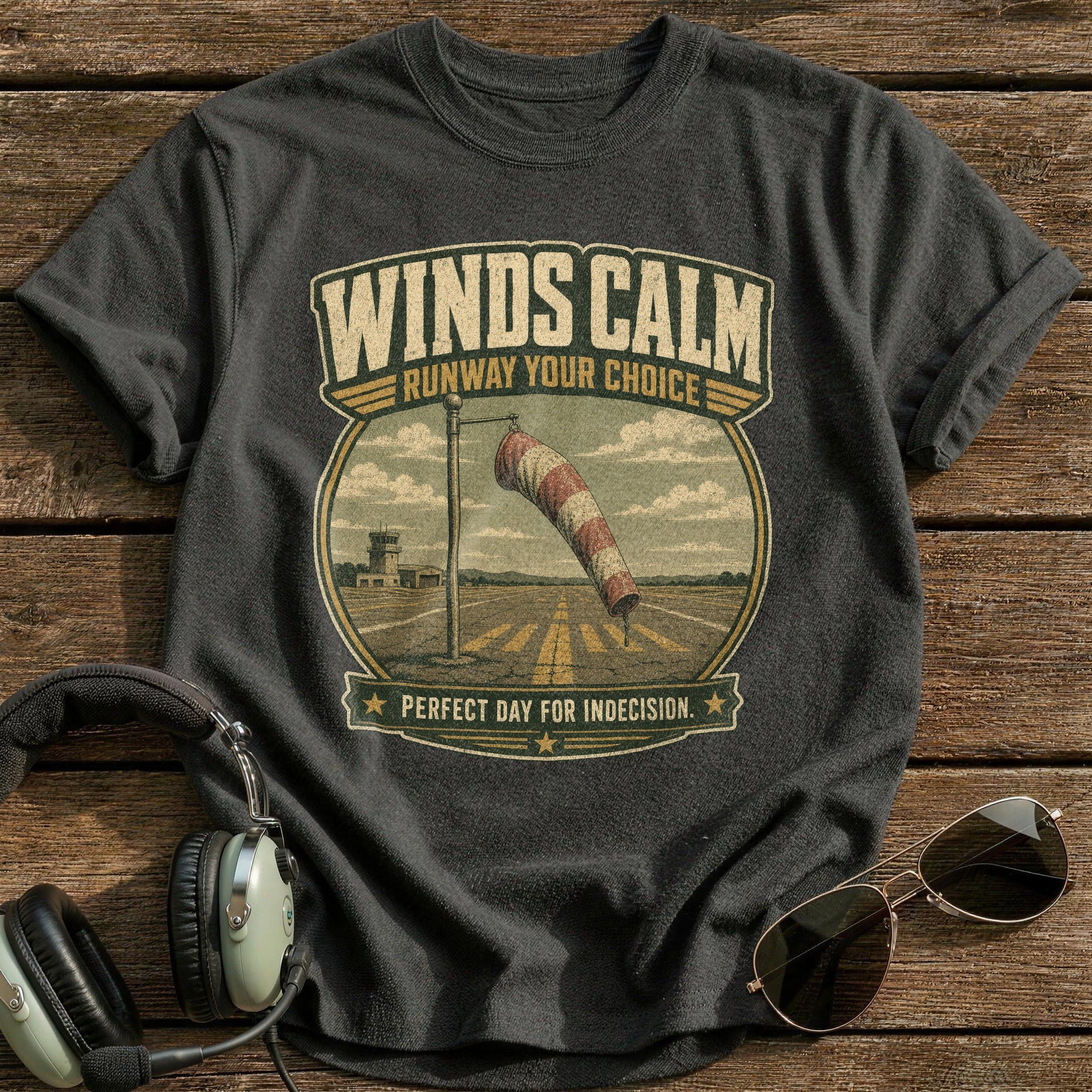 Winds Calm T-Shirt - Charcoal