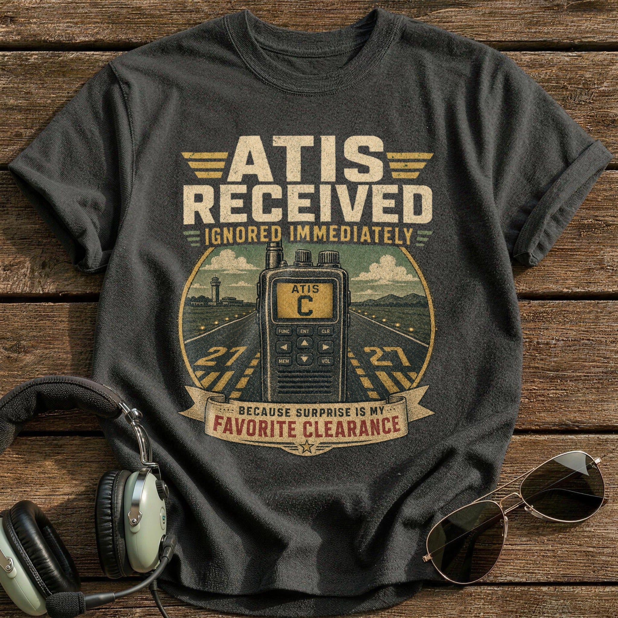Atis Received T-Shirt - Charcoal