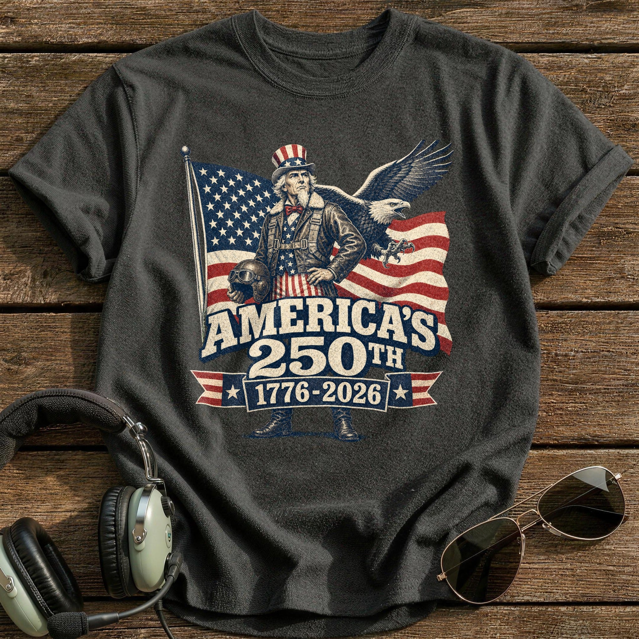250 Years Flying T-Shirt - Charcoal