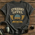 Straight and Level T-Shirt - Charcoal
