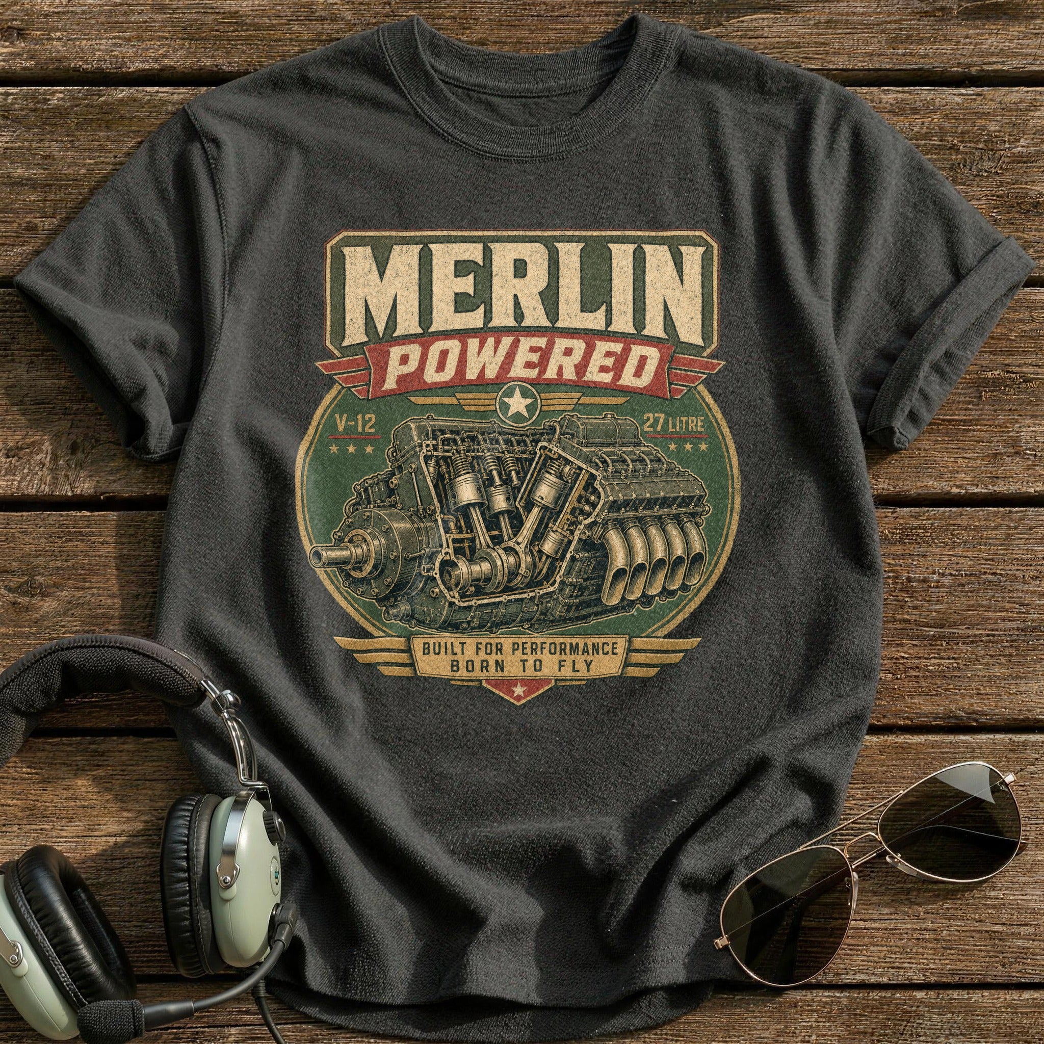 Merlin Powered T-Shirt - Charcoal