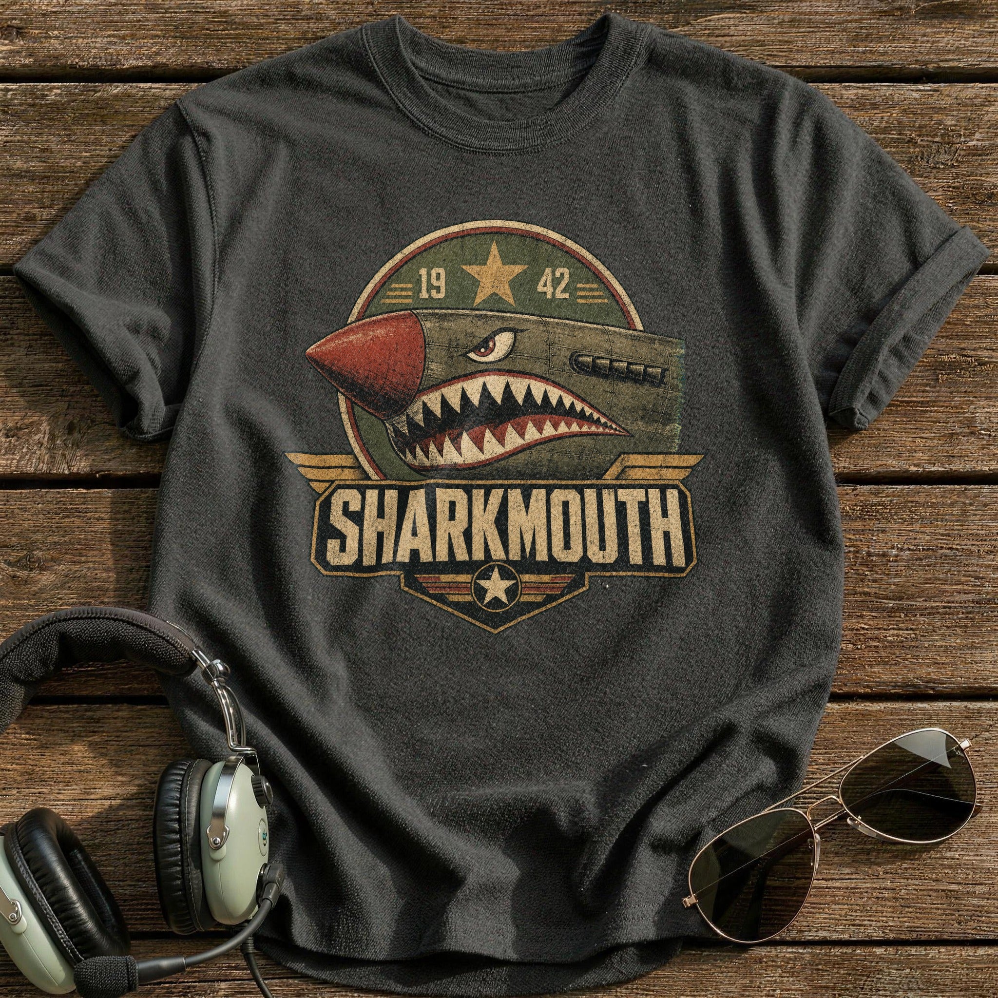 Sharkmouth T-Shirt - Charcoal