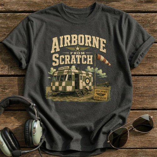 Airborne From Scratch T-Shirt - Charcoal