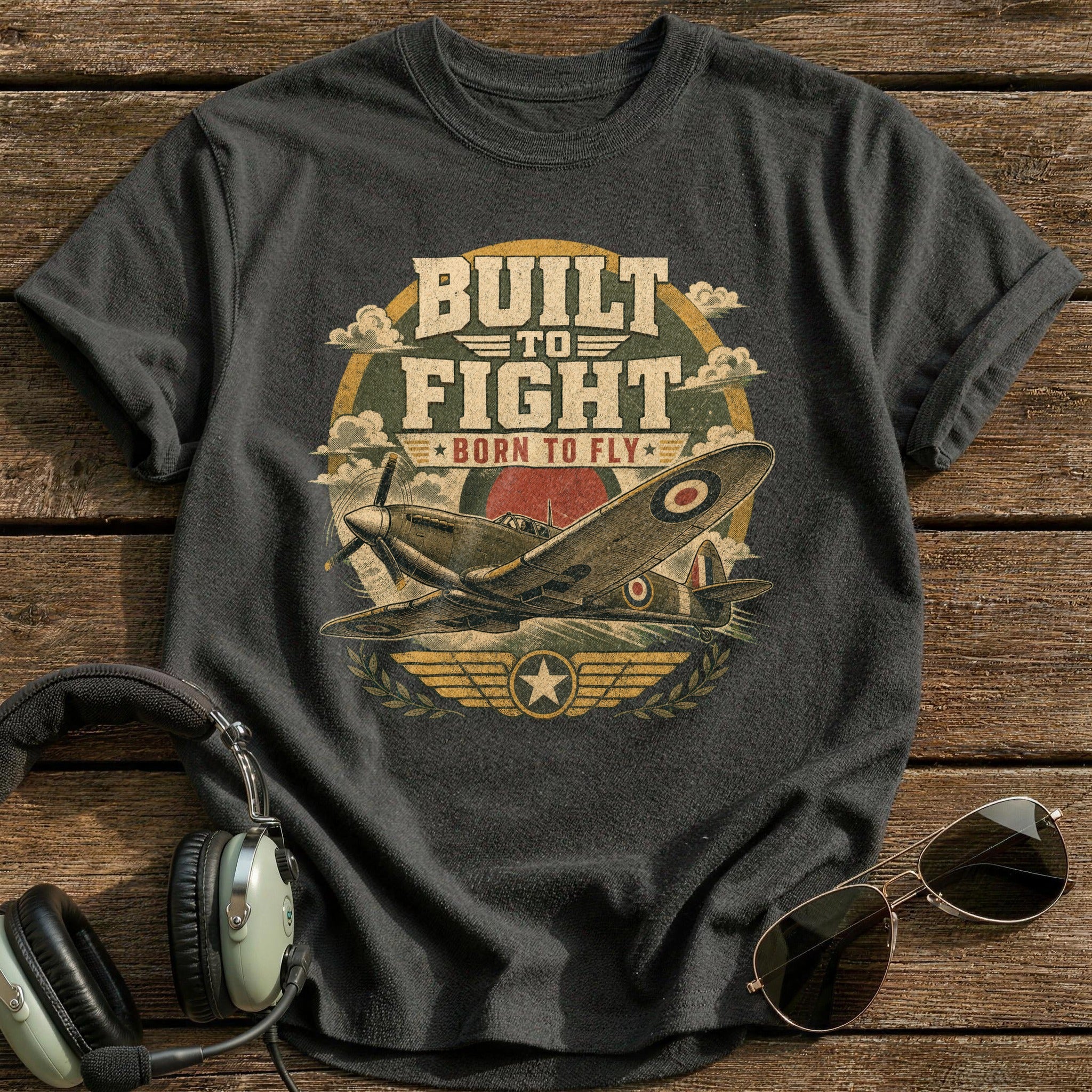 Built to Fight T-Shirt - Charcoal