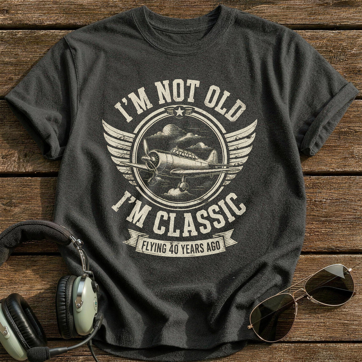 40 Im Classic T-Shirt - Charcoal