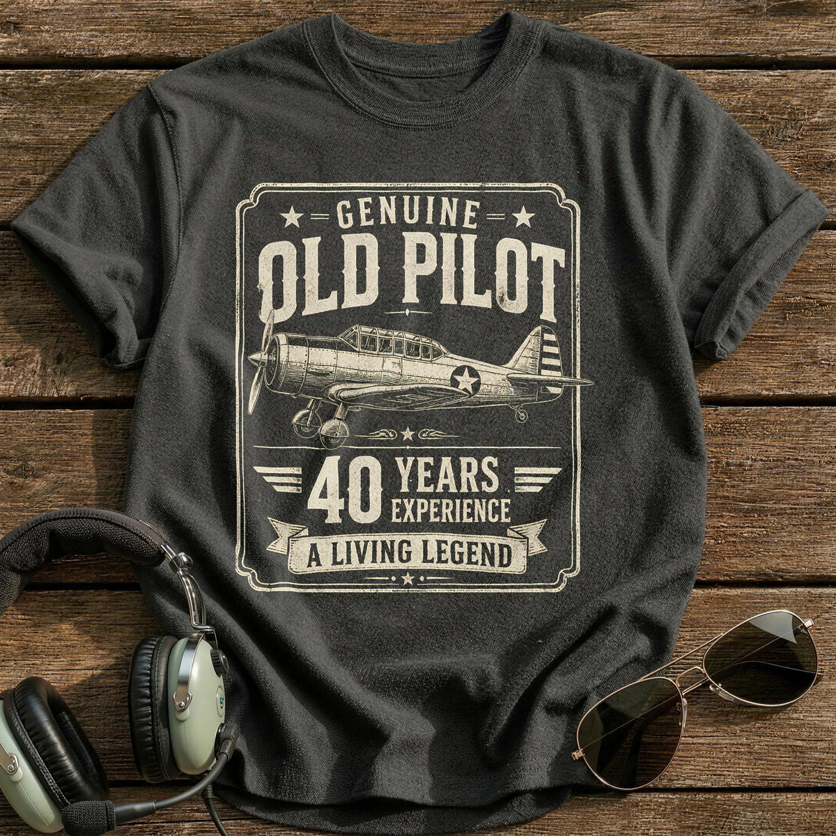 40 Living Legend T-Shirt - Charcoal