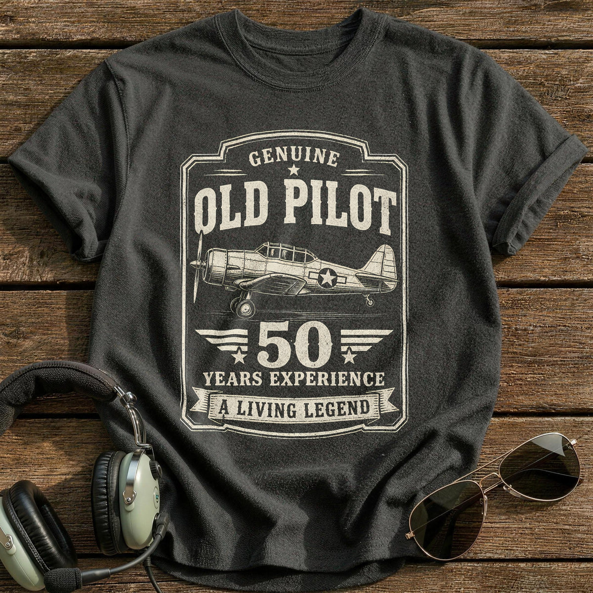 50 Living Legend T-Shirt - Charcoal