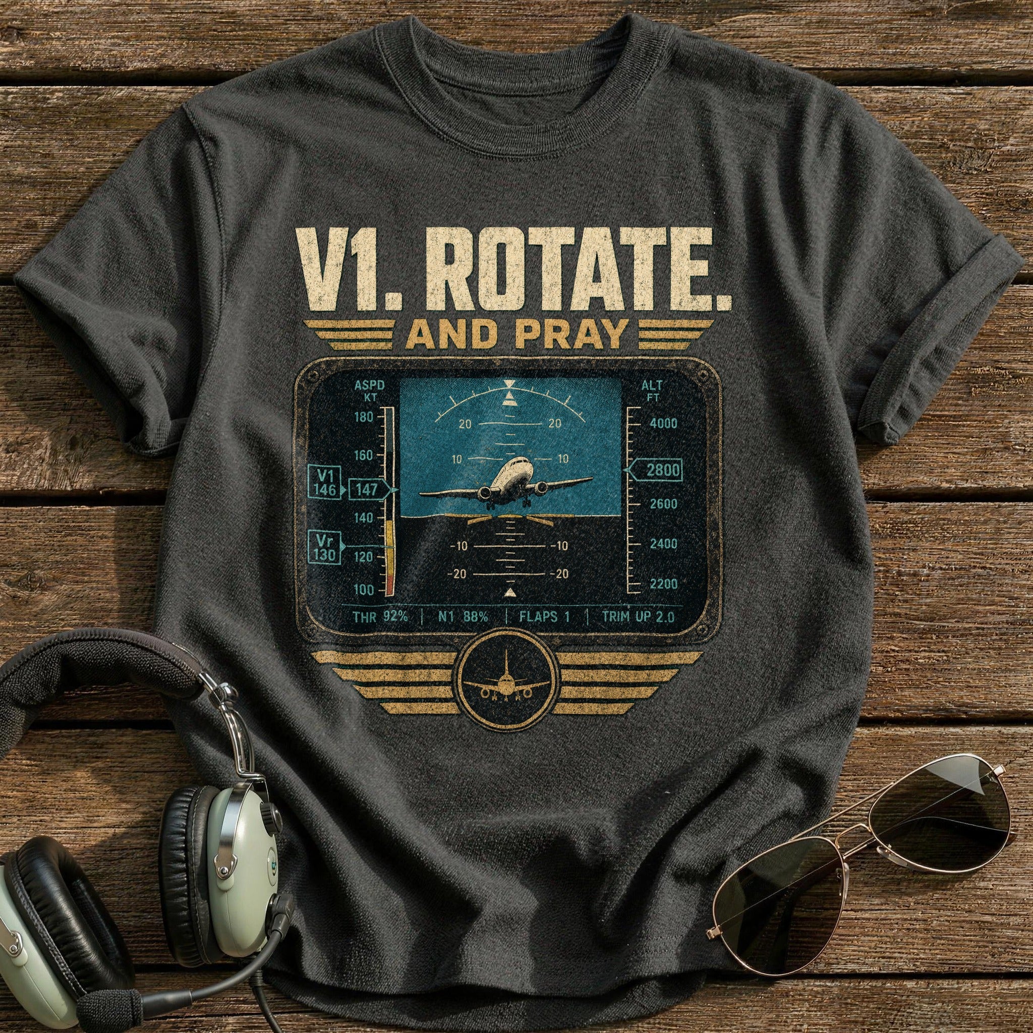 V1. Rotate T-Shirt - Charcoal