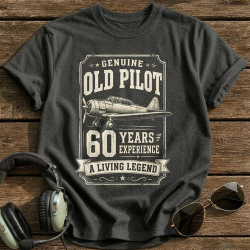 60 Living Legend T-Shirt - Charcoal