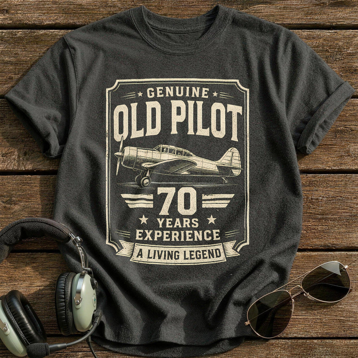 70 Living Legend T-Shirt - Charcoal