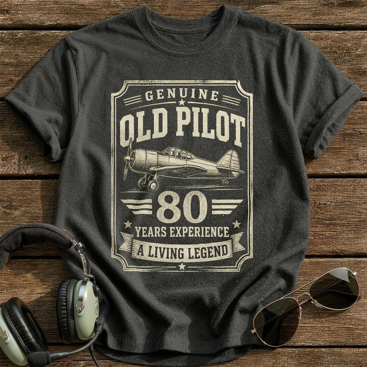 80 Living Legend T-Shirt - Charcoal