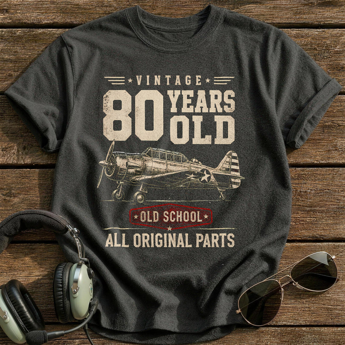 80 Original Parts T-Shirt - Charcoal
