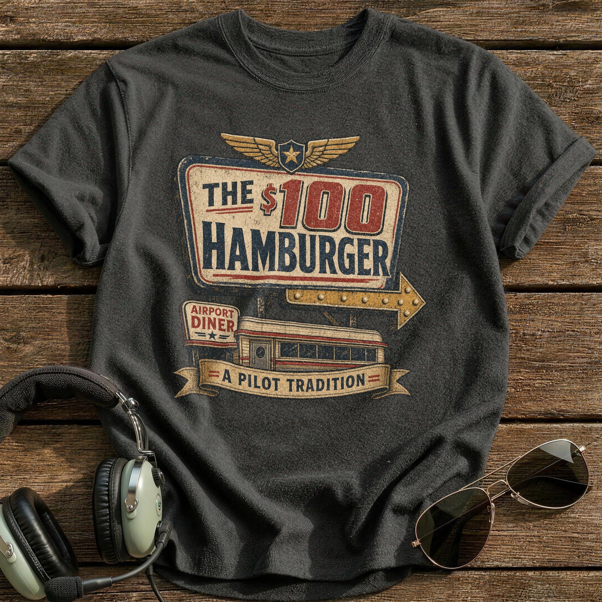 A Pilot Tradition T-Shirt - Charcoal