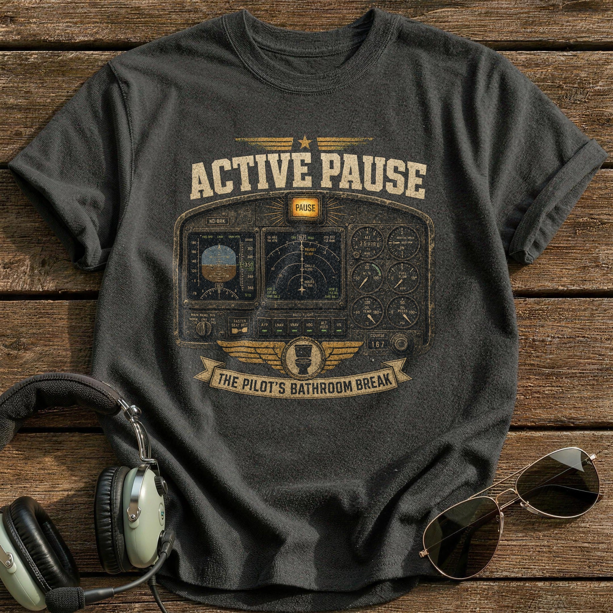Active Pause T-Shirt - Charcoal
