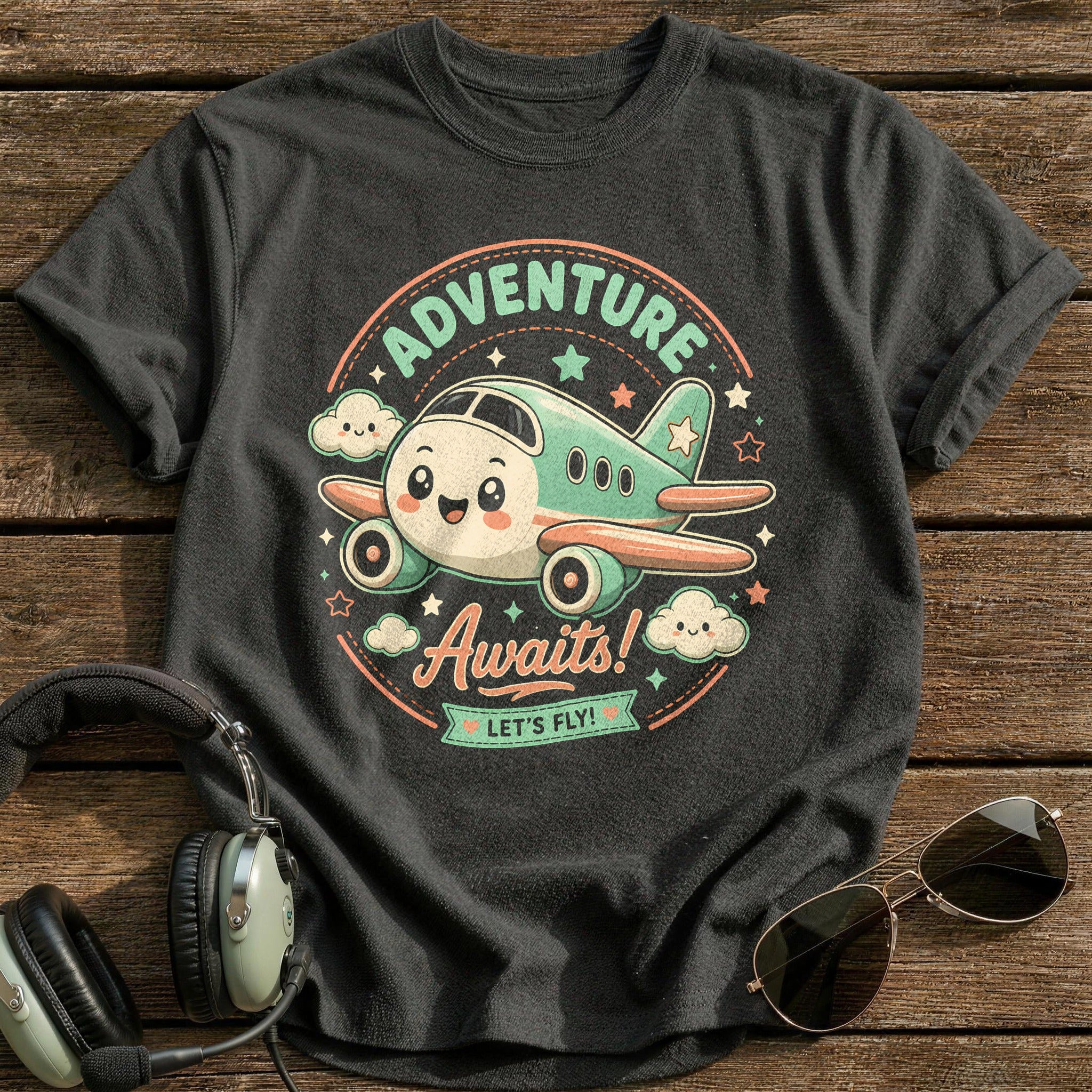 Adventure Awaits - Charcoal
