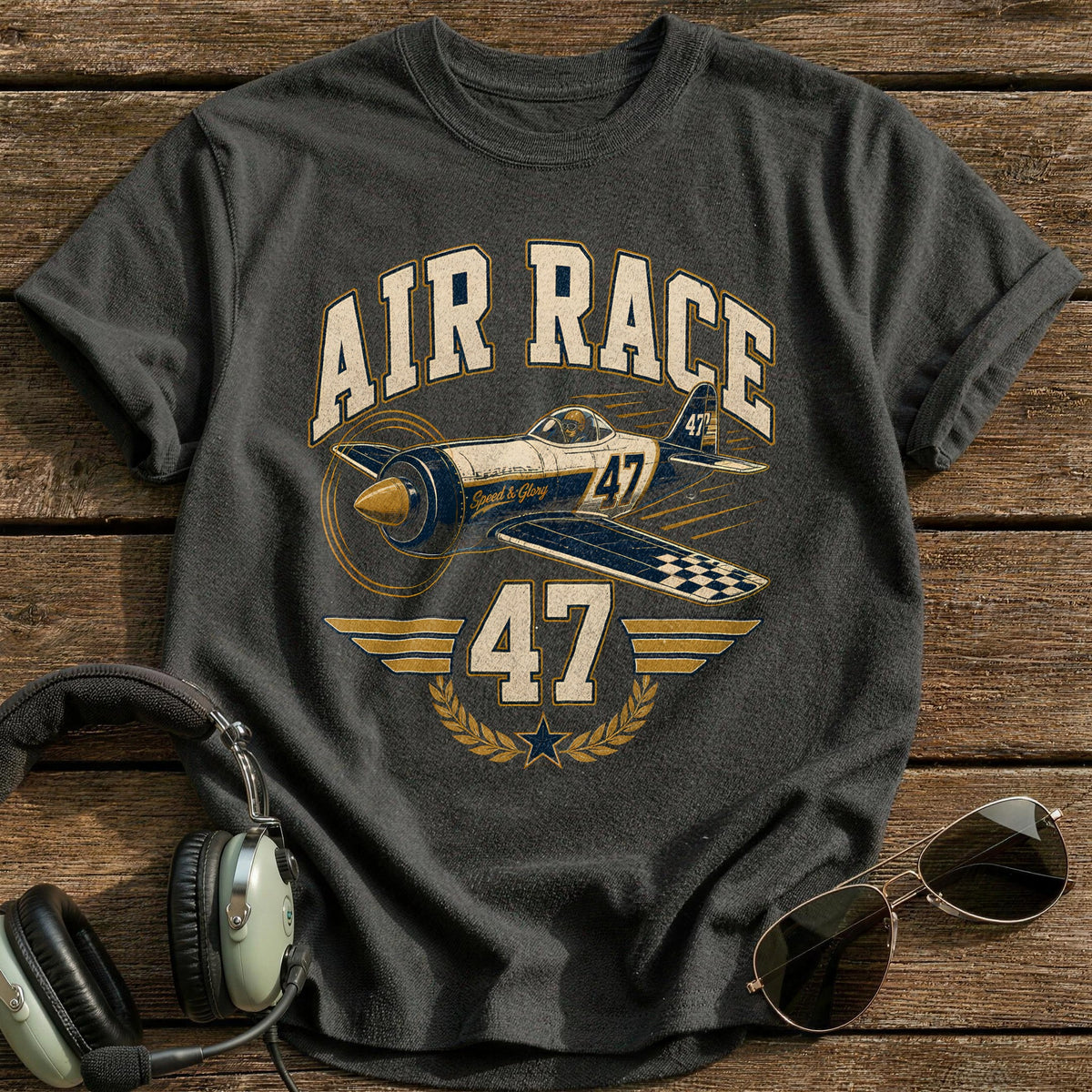 Air Race Sports 79 T-Shirt - Charcoal
